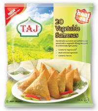 20 VEGETABLE SAMOSAS 600G TAJ